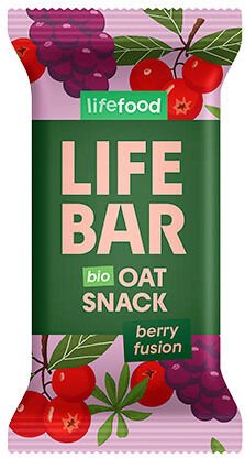 Lifefood Glutenfri Havrebar Berry Fusion Øko - 40 g Lifefood Glutenfri Havrebar Berry Fusion Øko - 40 g