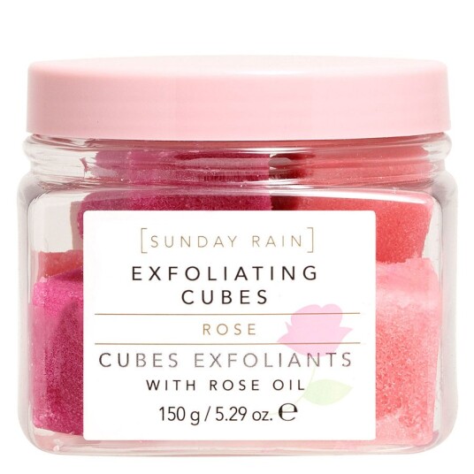 Sunday Exfoliating Cubes Rain Rose 150g Sunday Exfoliating Cubes Rain Rose 150g