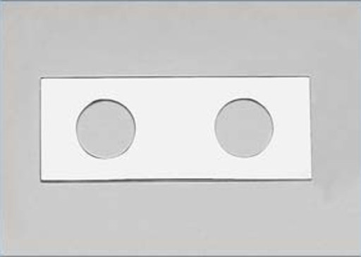 VOLA PLATE 5002 2 HULL BØRSTE Børstet krom