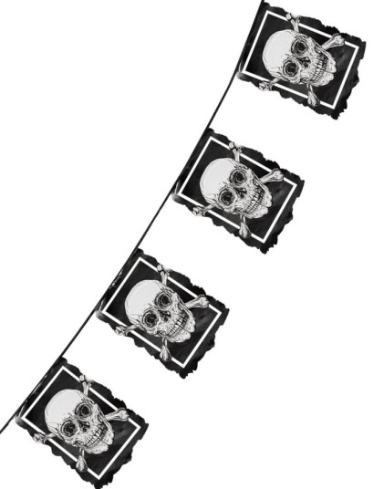 Flaggbanner 6 Meter Golden Pirate
