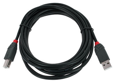 Lindy USB 2.0 Type A til B Kabel 3m Svart