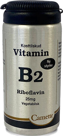 Camette Vitamin B2 90 Tabletter Camette Vitamin B2 90 Tabletter