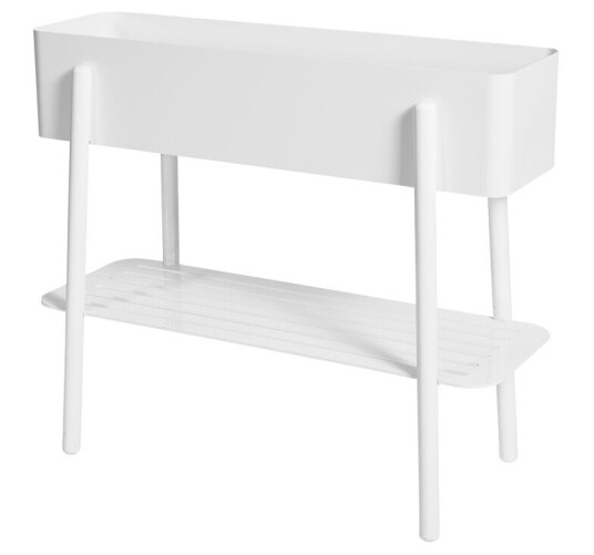 SMD Design Prunella blomsterbord Hvit/aluminium