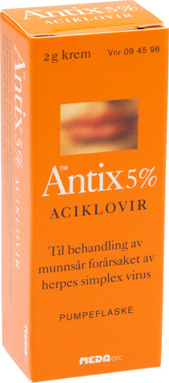 Antix Krem 5% pumpeflaske, 2 gram