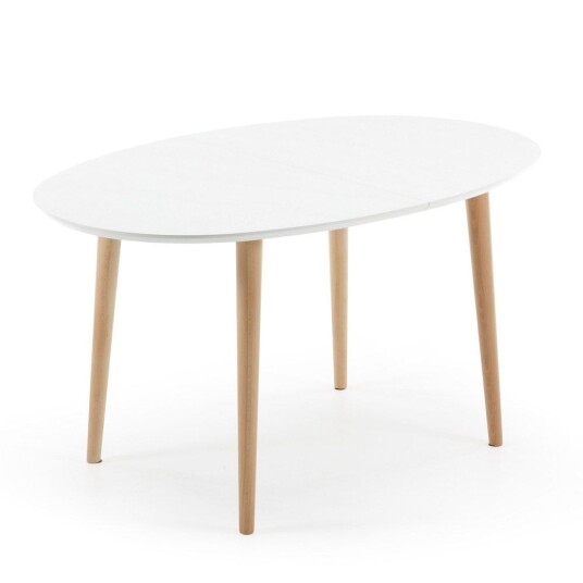 Kave Home - Oakland Spisebord Hvit L:140 1528609-01-0 1528606-01-0