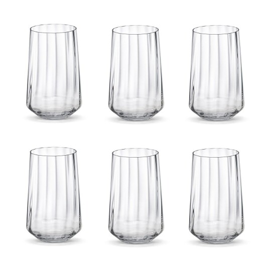 Jensen Bernadotte drikkeglass høyt 38 cl 6-stk. Krystallinsk