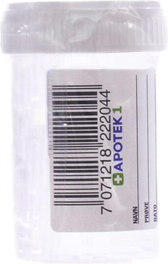 Apotek 1 urinprøveglass 60 ml 1 stk