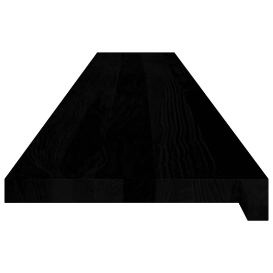 Vinduskarmer 2 stk mørkebrun 160x30x2 cm heltre eik 8721102800849