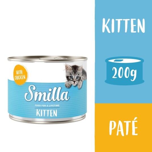 Smilla Våtfôr Kitten Kylling 24 X 200 G