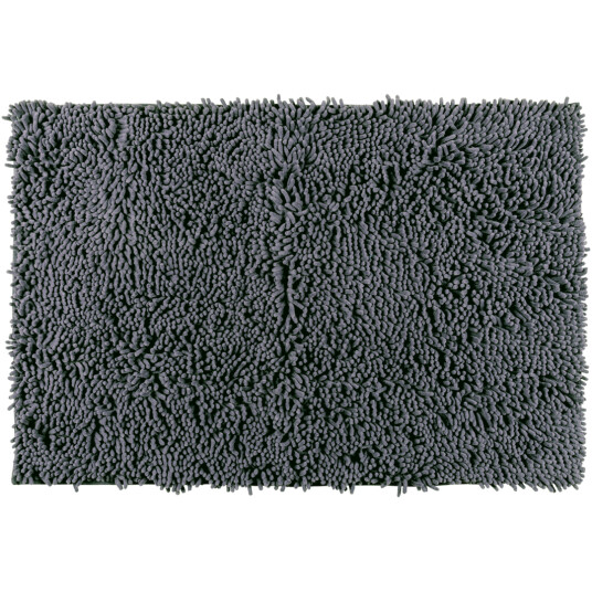 WENKO CHENILLE BADEMATTE 50X80 CM - MØRK GRÅ