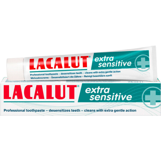 Lacalut ekstra sensitiv tannkrem mot følsomhet 75 ml