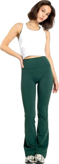 MCB Sportswear Flare Tights Long Tights Flaskegrønn M