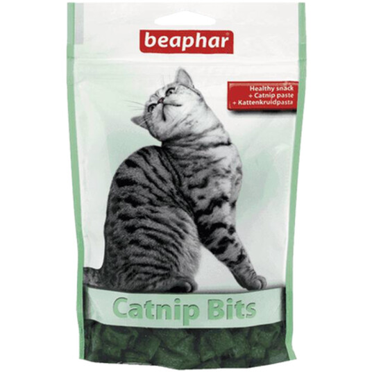 Beaphar Kattemat Catnip Bits 35 g med Kattemynte og Vitaminer Beaphar Kattemat Catnip Bits 35 g med Kattemynte og Vitaminer
