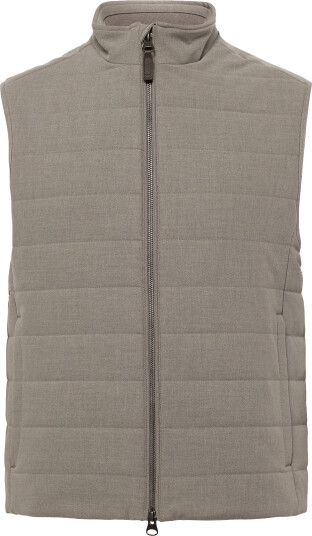 Gant Insulated Flannel Vest Beige XXL