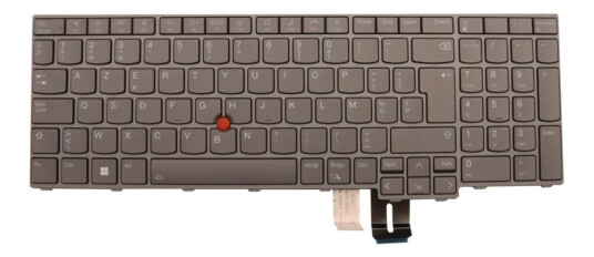 Chicony - Erstatningstastatur For Bærbar Pc - Med Trackpoint - Bakbelysning - Azerty - Belgisk - For Thinkpad P16 Gen 1 21D6, 21D7