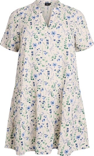 Zizzi   Kjole vViva 1/2 Abk Dress   Beige