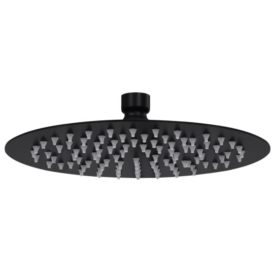 Regndusjhode rustfritt stål 20 cm rund svart Regndusjhode rustfritt stål 20 cm rund svart