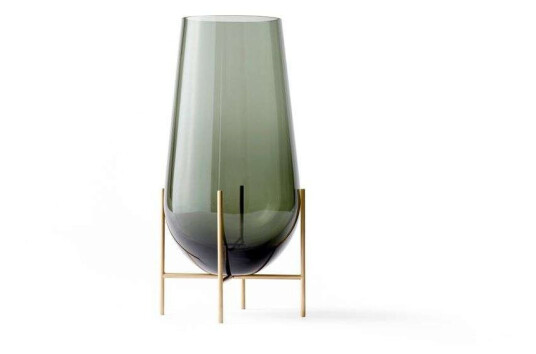 Audo Copenhagen Échasse vase røykfarget glass