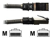 Patchsee Pci6patch Koblingskabel Rj-45 Hann Til Rj-45 Hann 2.4 M Ftp Cat 6A Med Støvel Halogenfri Svart