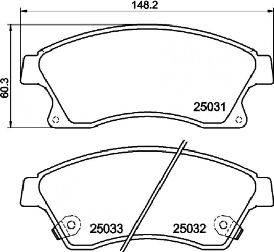 Bremseklosser HELLA 8DB 355 015 231