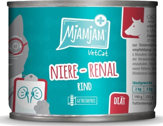 Mjamjam Våtfôr Vetcat Kidney Renal Okse 6 X 200 G