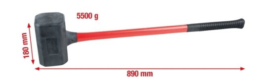 Ks Tools Dødslagshammer i Polyuretan og Fiberglass, 89 cm, 5,76 kg, Håndverktøy