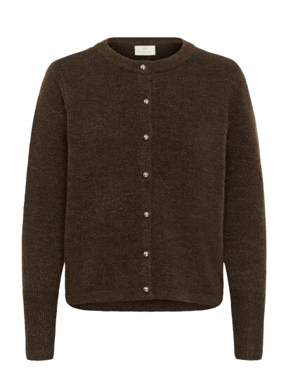 Kaffe Kaniel Knit Cardigan   Brown   XL