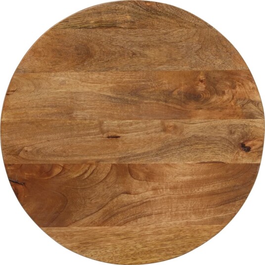Bordplate Ø 60x3,8 cm rund heltre mango