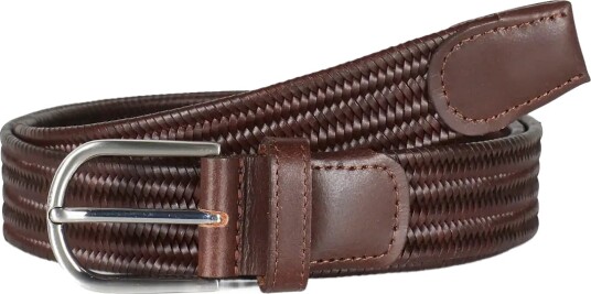 Howard London Braided Leather Belt Asher Brown 105