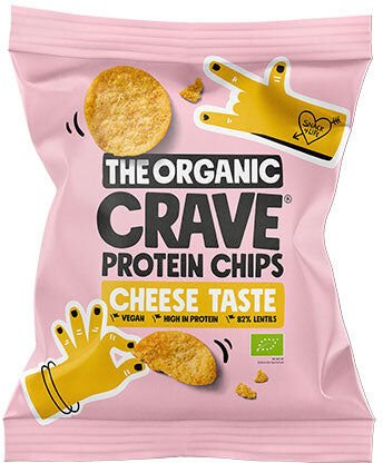 The Organic Crave Veganske protein chips m. Ost Ø