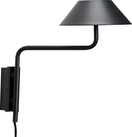 Hübsch Cover Wall Lamp Black Black 30X30X25CM Hübsch Cover Wall Lamp Black Black 30X30X25CM