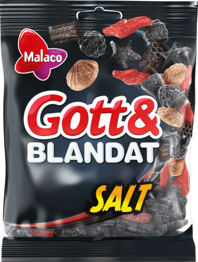 Malaco Gott & Blandat Salt 150g Malaco Gott & Blandat Salt 150g