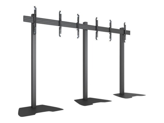 Multibrackets M Pro Series - stativ - for 3x1 videovegg - svart