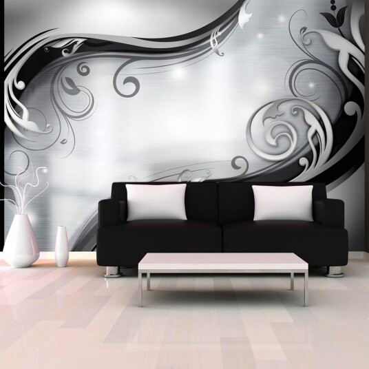 Fototapet Grey Wall 150x105 - Artgeist sp. z o. o.