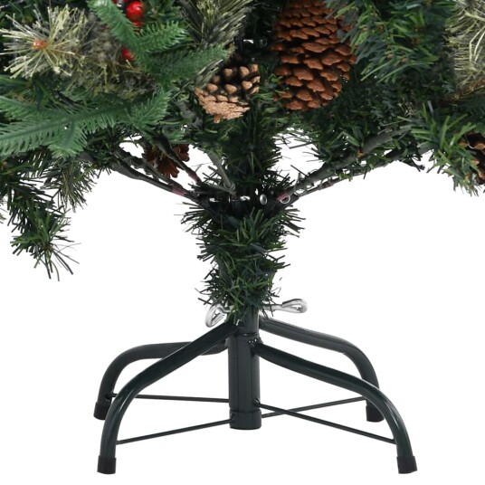 vidaXL Juletre med kongler grønn 150 cm PVC og PE vidaXL Juletre med kongler grønn 150 cm PVC og PE