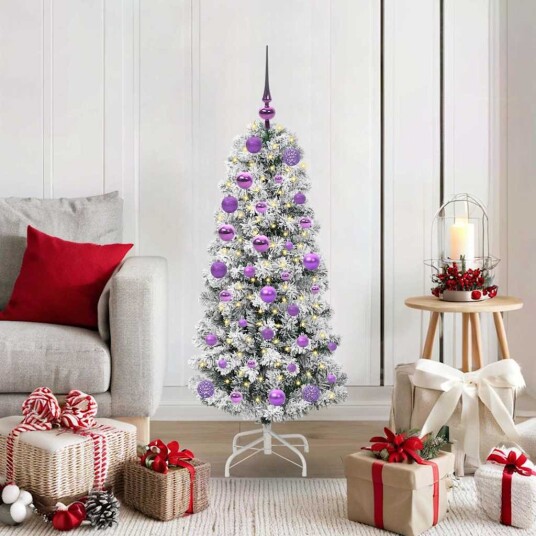  Kunstig sammensatt juletre med LED  stripelys 120 cm PVC