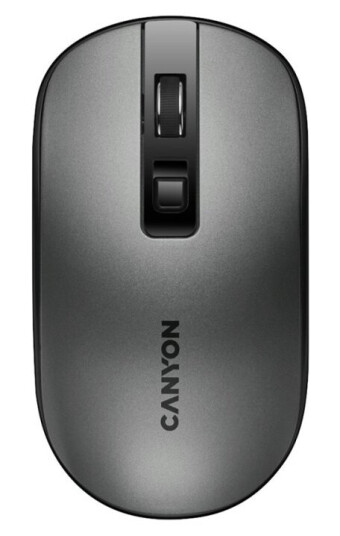 Canyon Mw-18 - Mus - Høyre- Og Venstrehåndet - Optisk - 4 Knapper - Trådløs - 2.4 Ghz - Usb Trådløs Mottaker - Mørk Grå - Løsvekt - Blister