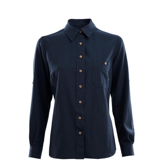 Aclima LeisureWool woven woolshirt W´s Dame, 232 Navy Blazer, XL Aclima LeisureWool woven woolshirt W´s Dame, 232 Navy Blazer, XL