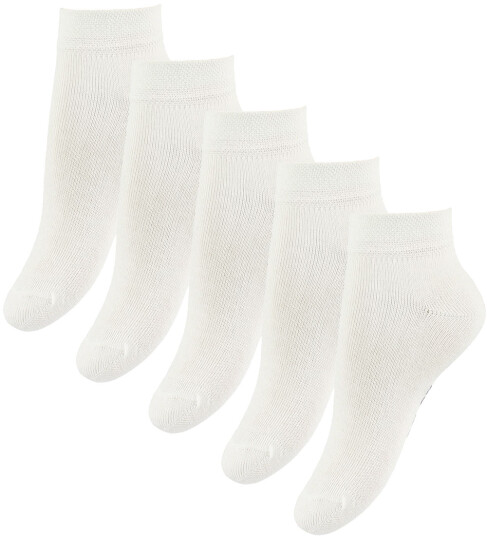 Fuzzies Ankelsokker 5 pack Hvit 42/44 Sokker 42 44