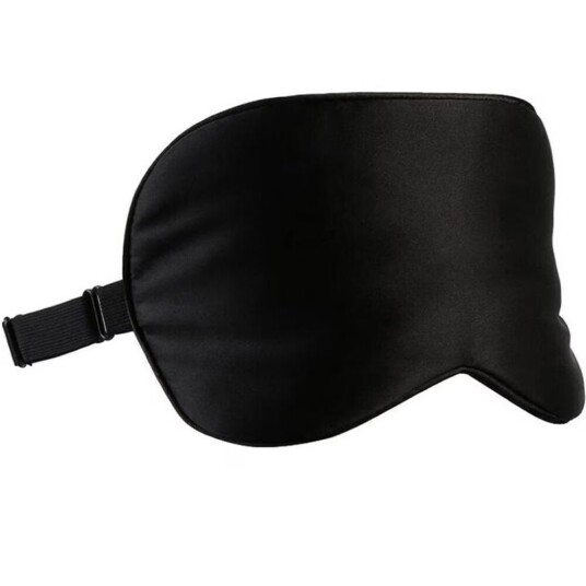 INF Sovemaske 100% silke Svart INF Sovemaske 100% silke Svart