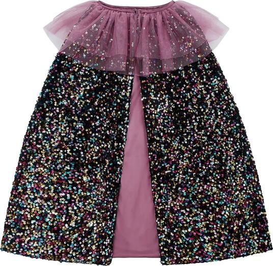 Mimi & Lula Cape Ruffle Dazzle Sequin MULTI One Size