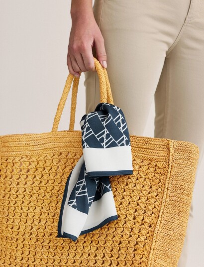 Newhouse Heritage Silk Scarf Navy Newhouse Heritage Silk Scarf Navy