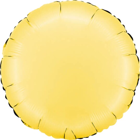 Ballongkungen Folieballong Rund Satin Banana Yellow 181000SBNY
