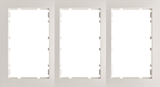 Hager Kombinasjonsramme 2-veis, S1, Polarhvit 3 Rom