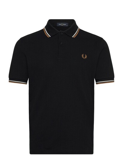 Fred Perry Twin Tipped Fp Shirt   Black   S