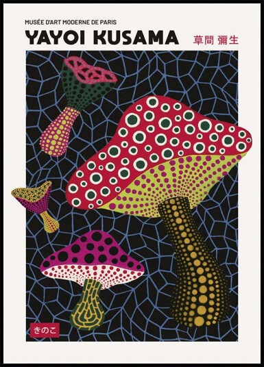 Infinity Mushrooms Pink Plakat by Yayoi Kusama Plakat / 30x40cm Infinity Mushrooms Pink Plakat by Yayoi Kusama Plakat / 30x40cm