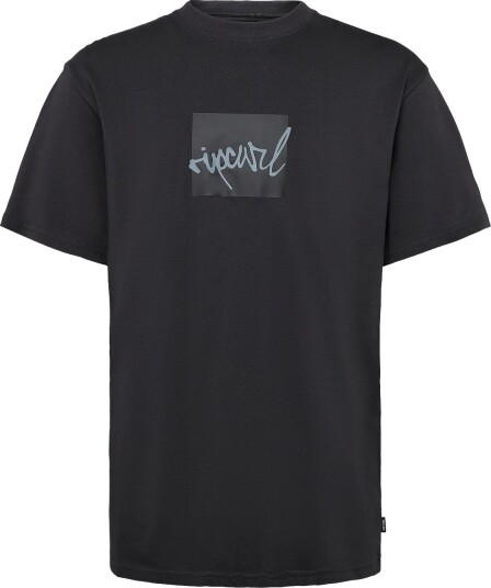 Rip Curl Rip Script Icon Tee Black L Rip Curl Rip Script Icon Tee Black L