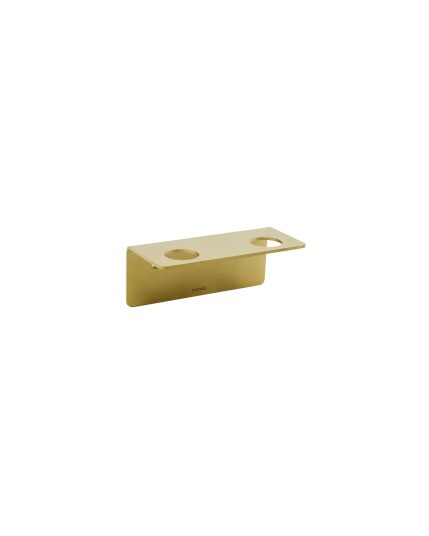 Meraki Bottle Hanger 2 Holes Brushed Brass Finish