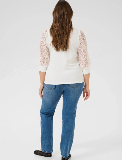 Kaffe Curve Kcbella Lace T Shirt White M