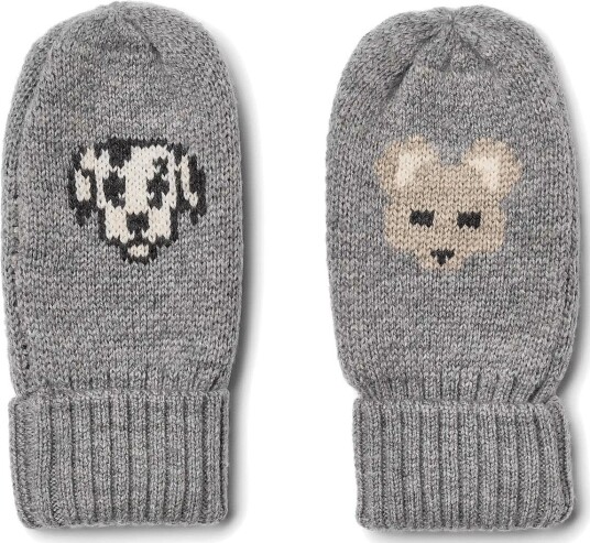 Wheat Jacquard Mittens Towsi FLINT MELANGE M